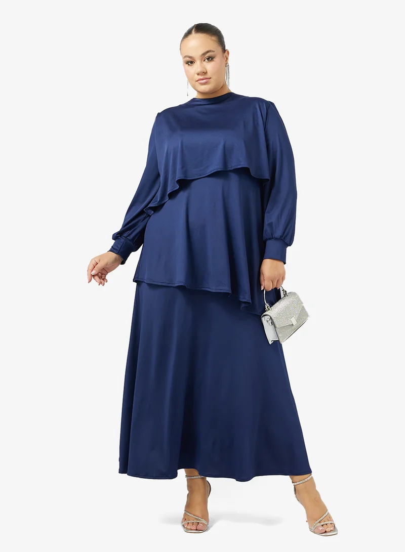 Khizana  Plus Size Layered Abaya for Women | Best Price UAE